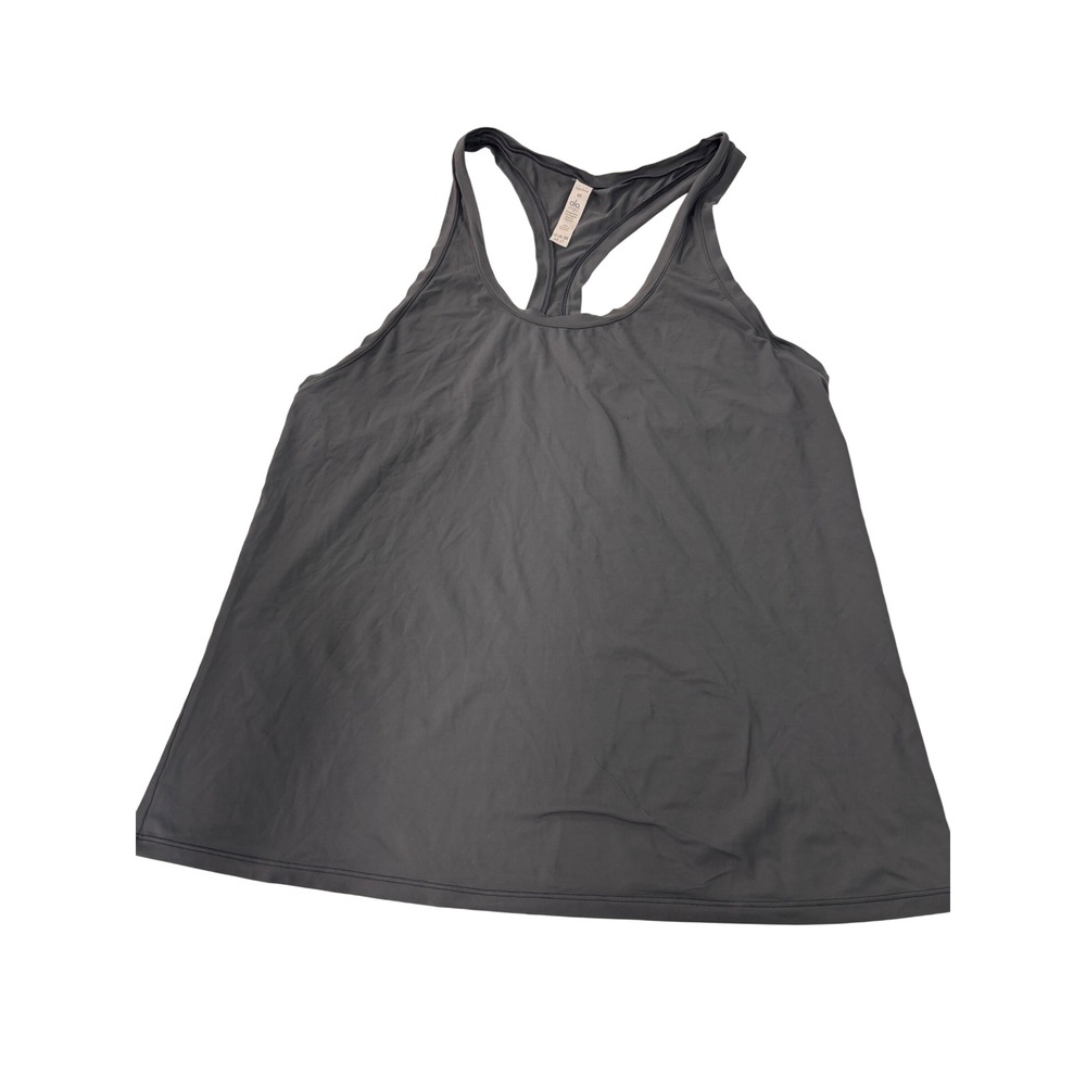 Alo Yoga Womens Charcoal Gray Racerback Performance Tank Top Size M W7074R